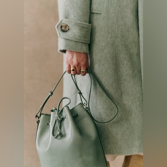 Sézane Marc Coat Sea Green SZ 36 - Picture 3 of 10